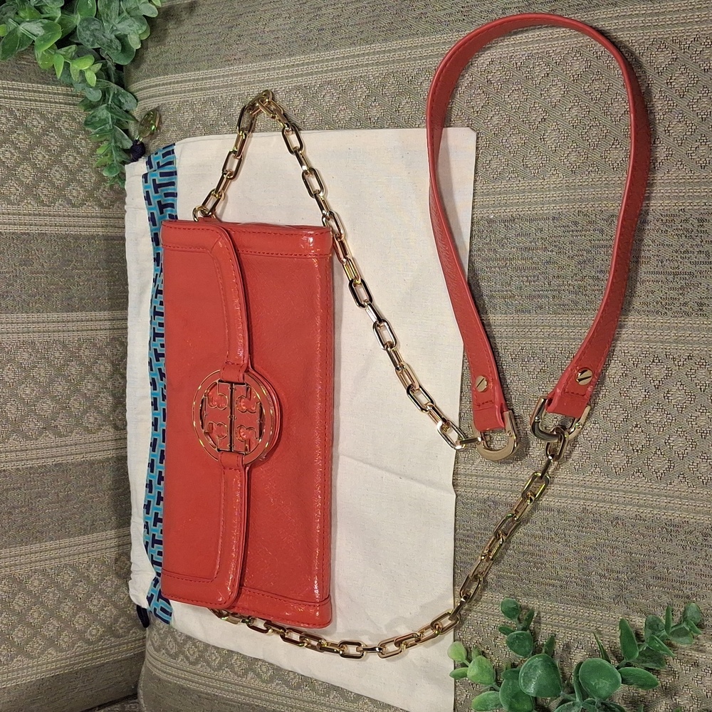 NWOT Tory Burch Amanda  Patent Leather Crossbody or Clutch Bag